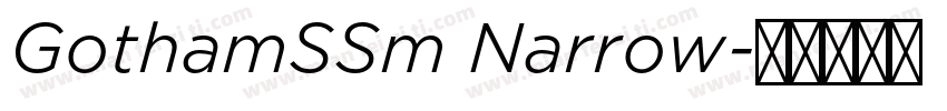 GothamSSm Narrow字体转换